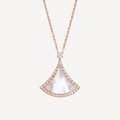 [Star Jewelry]DREAM MOP DIAMOND PAVED PINK GOLD NECKLACE