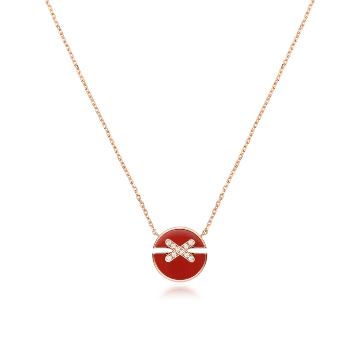 [Star Jewelry]JEUX DE ROSE GOLD DIAMOND NECKLACE