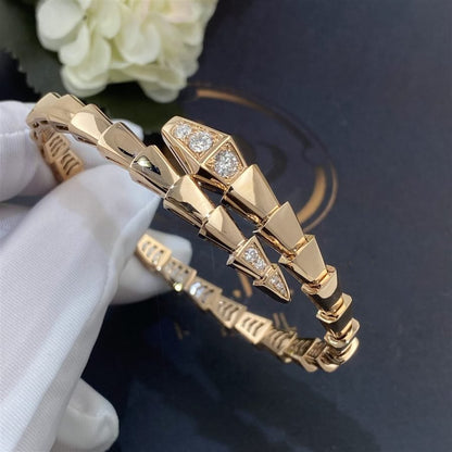 [Star Jewelry]SERPENTI BRACELET DIAMONDS PINK GOLD