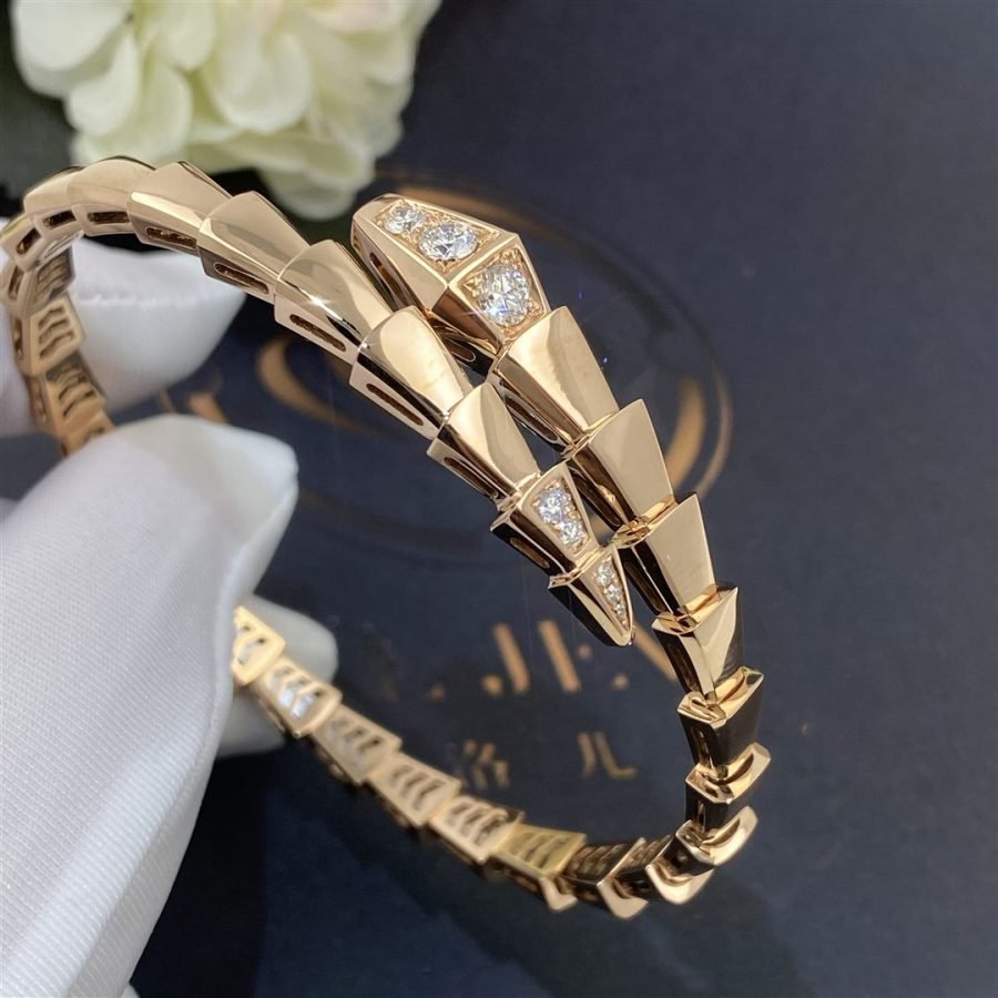 [Star Jewelry]SERPENTI BRACELET DIAMONDS PINK GOLD
