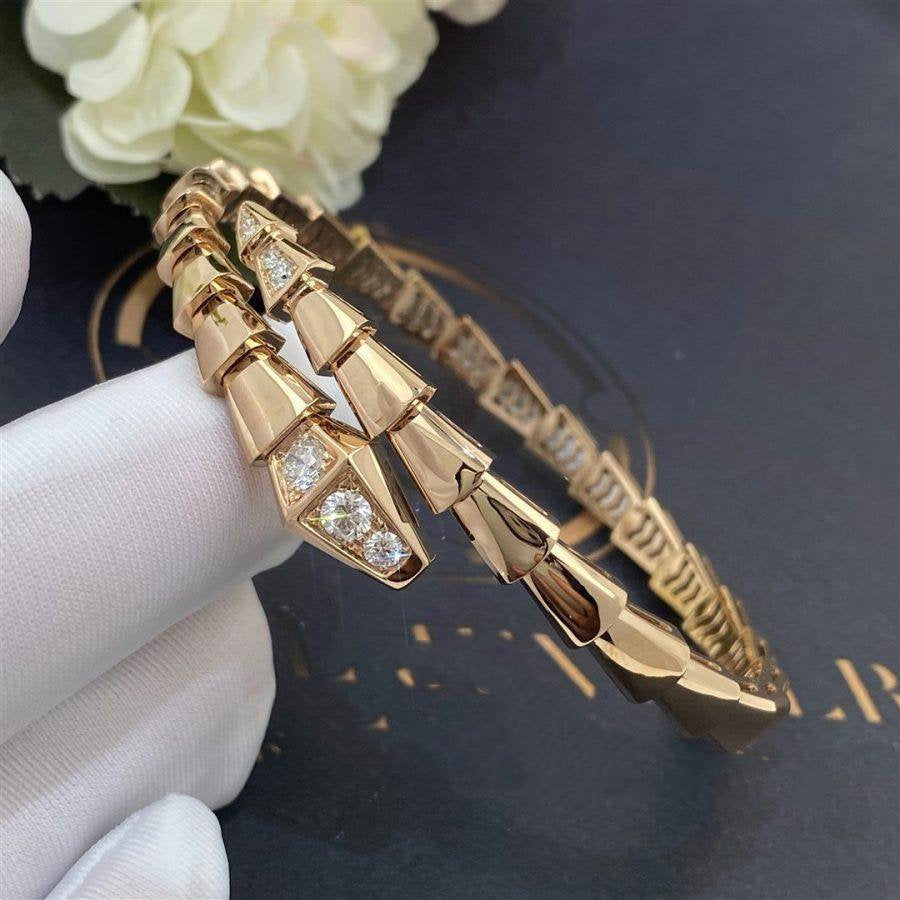 [Star Jewelry]SERPENTI BRACELET DIAMONDS PINK GOLD
