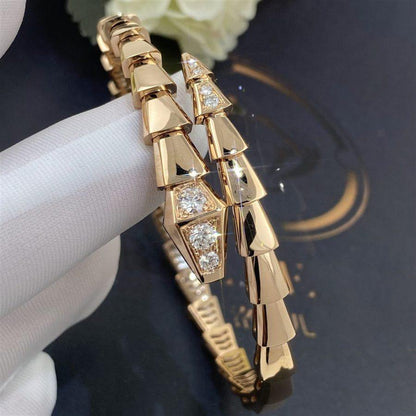 [Star Jewelry]SERPENTI BRACELET DIAMONDS PINK GOLD
