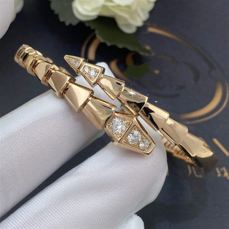 [Star Jewelry]SERPENTI BRACELET DIAMONDS PINK GOLD