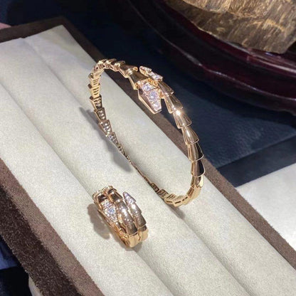 [Star Jewelry]SERPENTI BRACELET DIAMONDS PINK GOLD