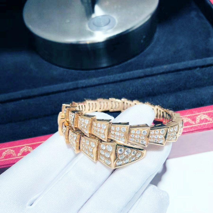 [Star Jewelry]SERPENTI BRACELET 8MM PINK GOLD DIAMOND