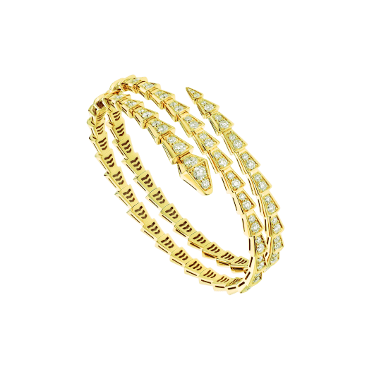 [Star Jewelry]SERPENTI BRACELET GOLD DIAMOND DOUBLE ROW