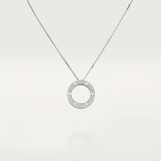 [Star Jewelry]LOVE NECKLACE ADJUSTABLE SILVER