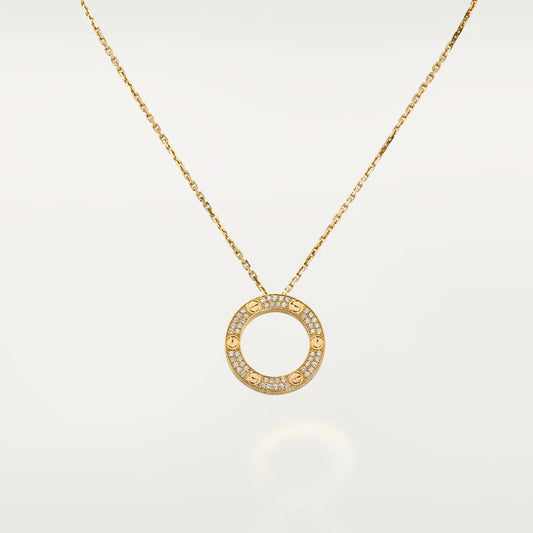 [Star Jewelry]LOVE NECKLACE ADJUSTABLE ROSE GOLD