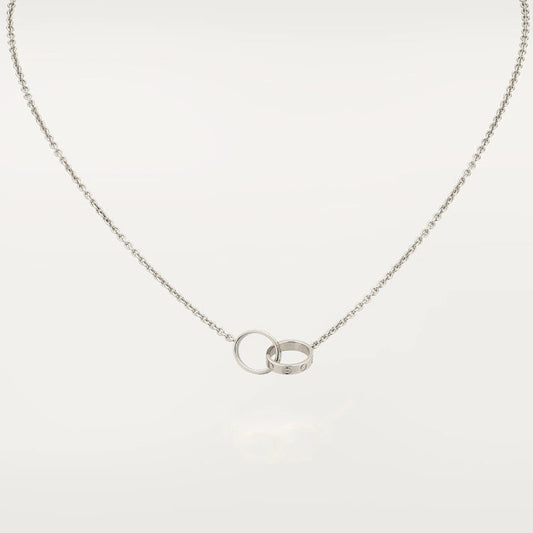 [Star Jewelry]LOVE NECKLACE PINK GOLD AND SILVER