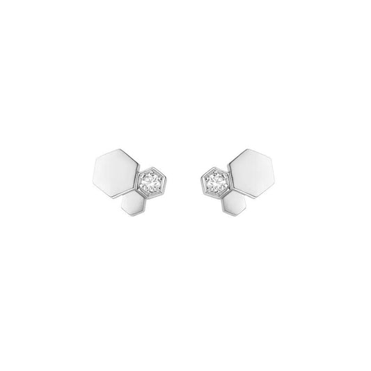 [Star Jewelry]BEE LOVE SILVER DIAMOND EARRINGS