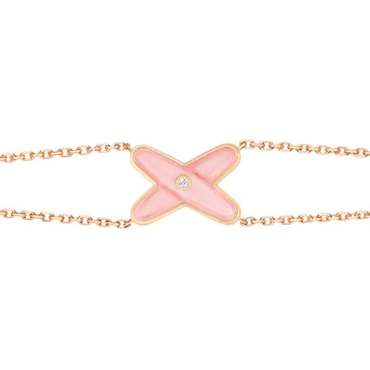 [Star Jewelry]JEUX BRACELET PINK MOP PINK GOLD 1 DIAMOND