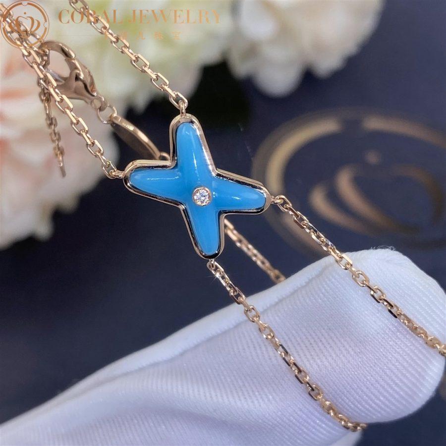 [Star Jewelry]JEUX BRACELET TURQUOISE PINK GOLD 1 DIAMOND