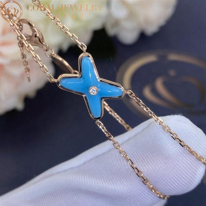 [Star Jewelry]JEUX BRACELET TURQUOISE PINK GOLD 1 DIAMOND