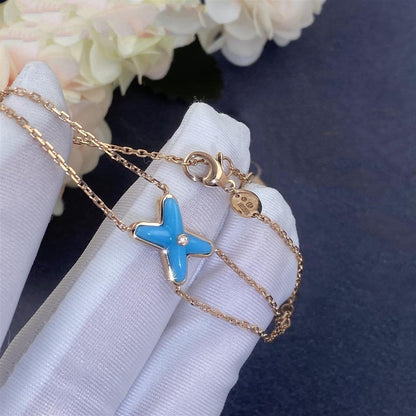 [Star Jewelry]JEUX BRACELET TURQUOISE PINK GOLD 1 DIAMOND