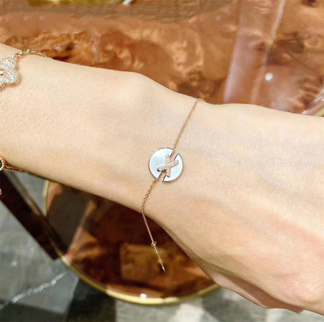 [Star Jewelry]JEUX DE BRACELET MOP PINK GOLD DIAMONDS