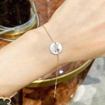 [Star Jewelry]JEUX DE BRACELET MOP PINK GOLD DIAMONDS