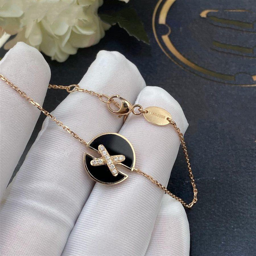 [Star Jewelry]JEUX DE BRACELET ONYX PINK GOLD DIAMOND