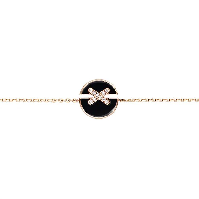 [Star Jewelry]JEUX DE BRACELET ONYX PINK GOLD DIAMOND