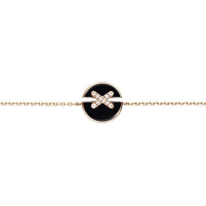 [Star Jewelry]JEUX DE BRACELET ONYX PINK GOLD DIAMOND