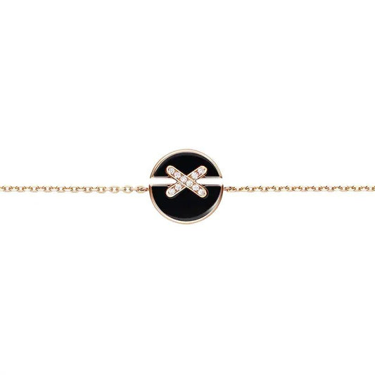 [Star Jewelry]JEUX DE BRACELET ONYX PINK GOLD DIAMOND
