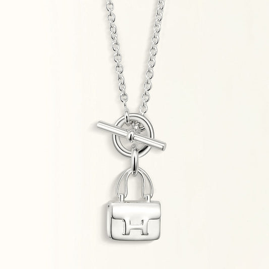 [Star Jewelry]POP H PEDANT SILVER NECKLACE