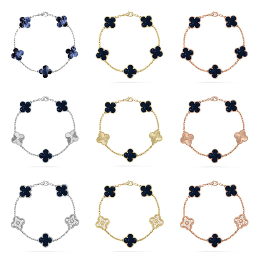 [Star Jewelry]CLOVER 5 MOTIF PIETERSITE BRACELET COLLECTION