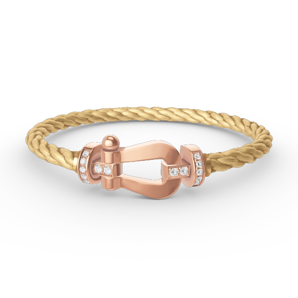 [Star Jewelry]FORCE LARGE HORSESHOE HALF DIAMOND BRACELET ROSE GOLD