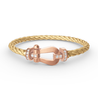 [Star Jewelry]FORCE LARGE HORSESHOE HALF DIAMOND BRACELET ROSE GOLD