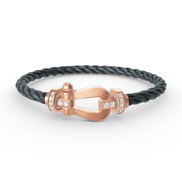 [Star Jewelry]FORCE LARGE HORSESHOE HALF DIAMOND BRACELET ROSE GOLD