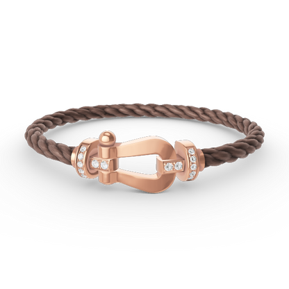 [Star Jewelry]FORCE LARGE HORSESHOE HALF DIAMOND BRACELET ROSE GOLD