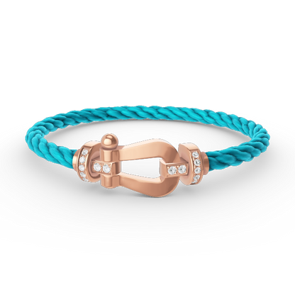 [Star Jewelry]FORCE LARGE HORSESHOE HALF DIAMOND BRACELET ROSE GOLD