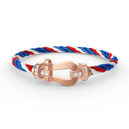 [Star Jewelry]FORCE LARGE HORSESHOE HALF DIAMOND BRACELET ROSE GOLD