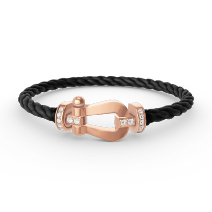 [Star Jewelry]FORCE LARGE HORSESHOE HALF DIAMOND BRACELET ROSE GOLD