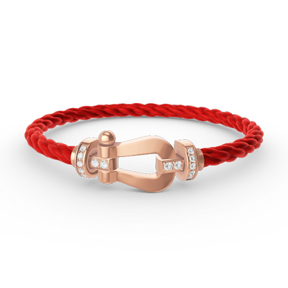 [Star Jewelry]FORCE LARGE HORSESHOE HALF DIAMOND BRACELET ROSE GOLD