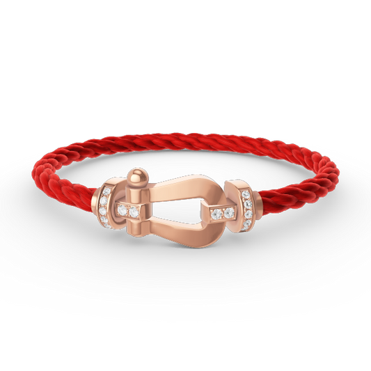 [Star Jewelry]FORCE LARGE HORSESHOE HALF DIAMOND BRACELET ROSE GOLD