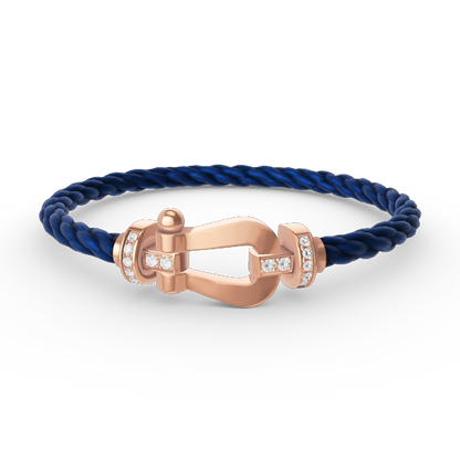 [Star Jewelry]FORCE LARGE HORSESHOE HALF DIAMOND BRACELET ROSE GOLD