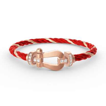 [Star Jewelry]FORCE LARGE HORSESHOE HALF DIAMOND BRACELET ROSE GOLD