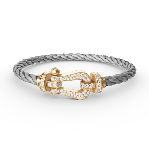 [Star Jewelry]FORCE LARGE HORSESHOE FULL DIAMOND BRACELET GOLD