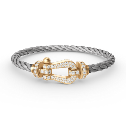 [Star Jewelry]FORCE LARGE HORSESHOE FULL DIAMOND BRACELET GOLD