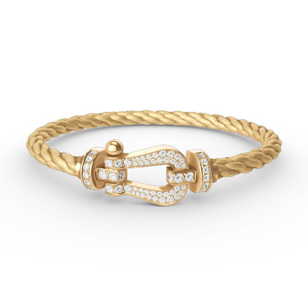 [Star Jewelry]FORCE LARGE HORSESHOE FULL DIAMOND BRACELET GOLD