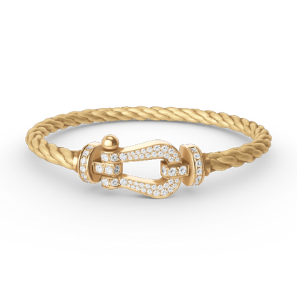 [Star Jewelry]FORCE LARGE HORSESHOE FULL DIAMOND BRACELET GOLD