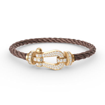 [Star Jewelry]FORCE LARGE HORSESHOE FULL DIAMOND BRACELET GOLD