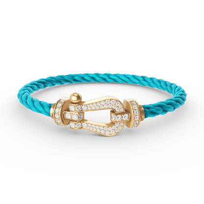 [Star Jewelry]FORCE LARGE HORSESHOE FULL DIAMOND BRACELET GOLD