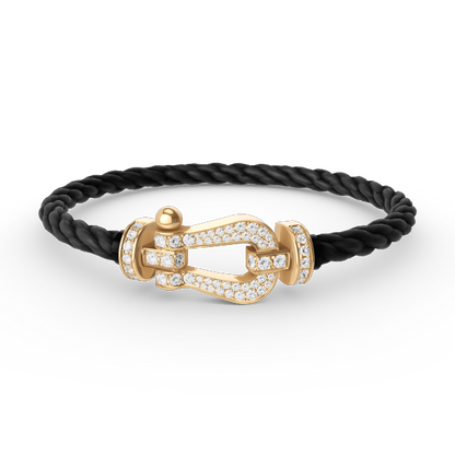 [Star Jewelry]FORCE LARGE HORSESHOE FULL DIAMOND BRACELET GOLD