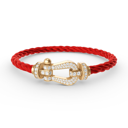[Star Jewelry]FORCE LARGE HORSESHOE FULL DIAMOND BRACELET GOLD