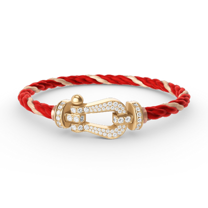 [Star Jewelry]FORCE LARGE HORSESHOE FULL DIAMOND BRACELET GOLD