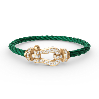 [Star Jewelry]FORCE LARGE HORSESHOE FULL DIAMOND BRACELET GOLD