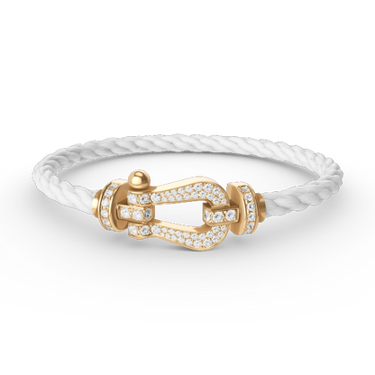 [Star Jewelry]FORCE LARGE HORSESHOE FULL DIAMOND BRACELET GOLD