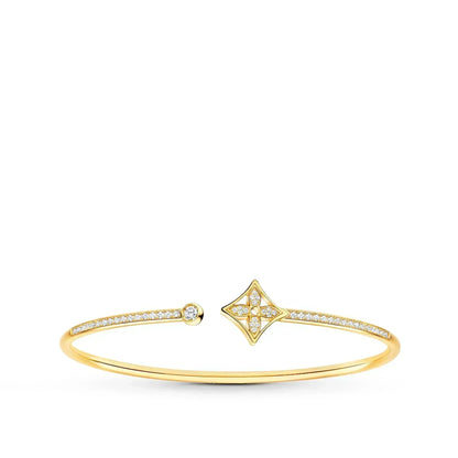 [Star Jewelry]IDYLLE GOLD OPEN BRACELET DIAMOND PAVED