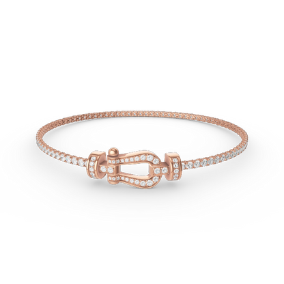 [Star Jewelry]FORCE  HORSESHOE  DIAMOND TENNIS BRACELET